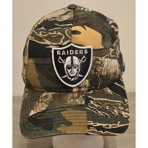 Las Vegas Raiders New Era Realtree Patchwork Camo 59FIFTY Fitted Hat Snapback